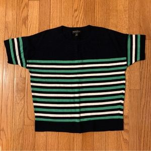 Banana Republic short sleeve sweater, crew neck, 100% merino wool